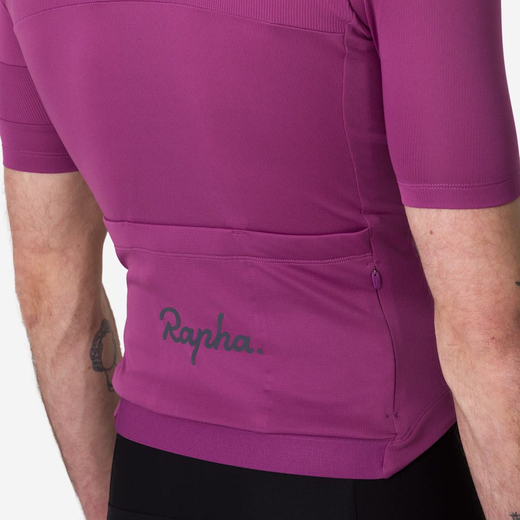 Maillot Rapha Homme XS Bleu - Cyclisme, Manches Courtes, Fermeture éclair Complète, Vélo Route