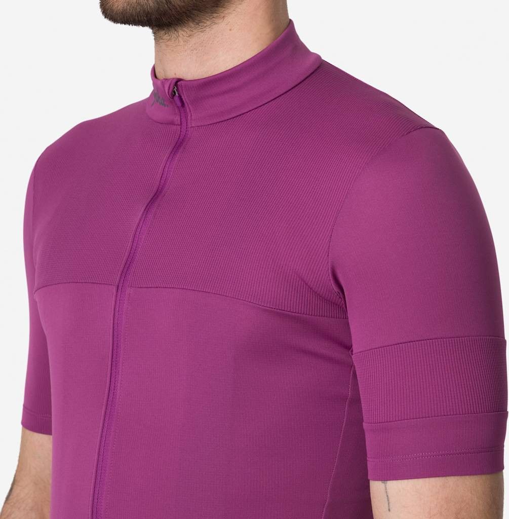 Maillot de cyclisme à manches courtes bleu marine pour hommes Rapha