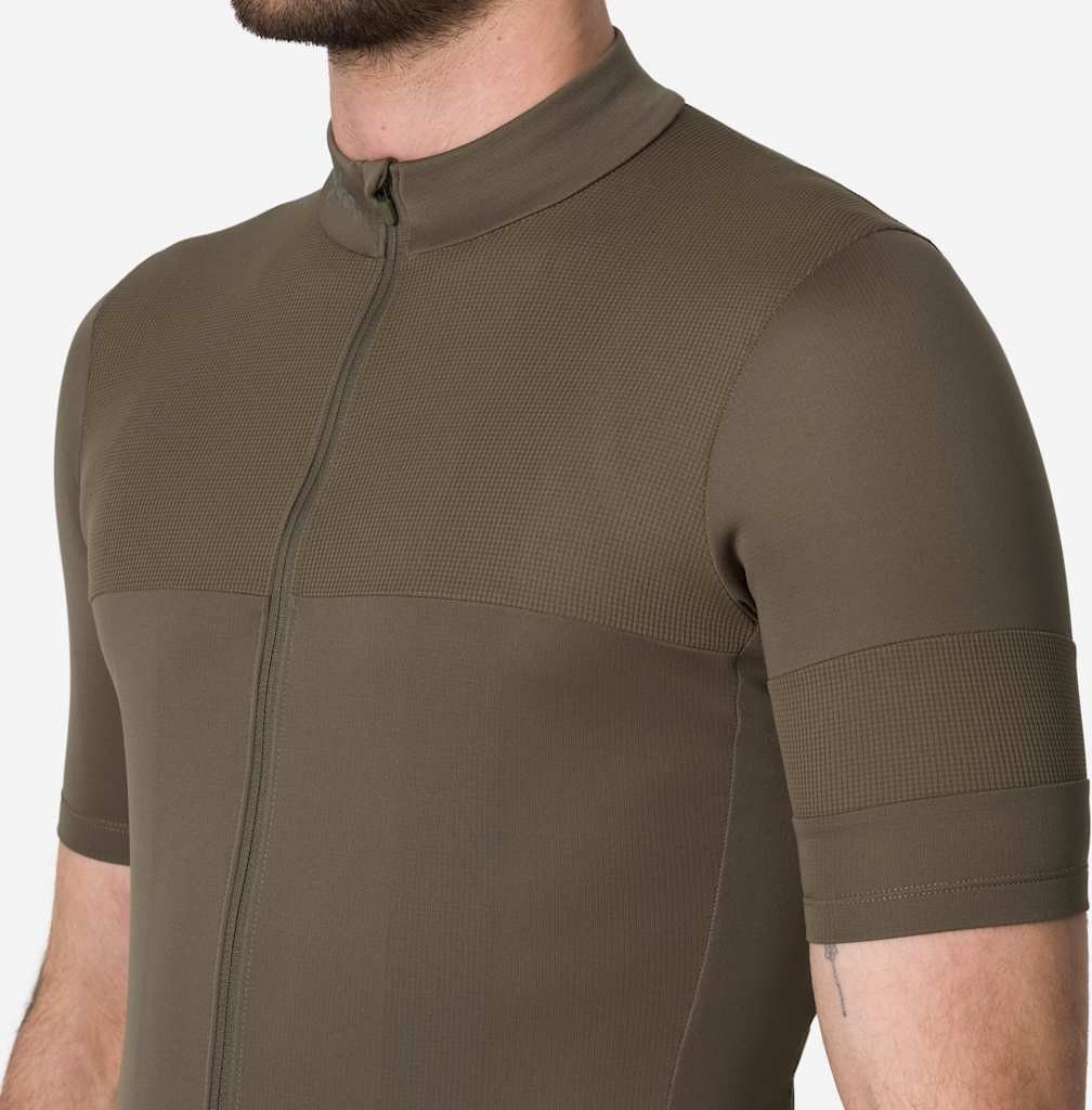 Men's Rapha Brevet Element Khaki short-sleeved jersey | Alltricks.com