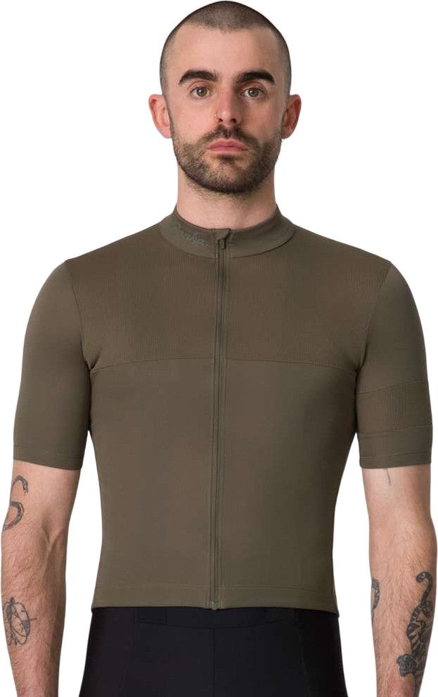 Maillot Cycliste Rapha Core Homme - Rouge, Manches Courtes, Fermeture Intégrale, XS
