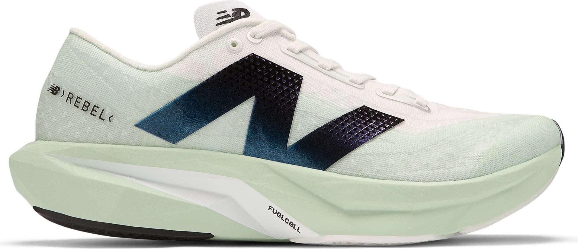 Running Shoes New Balance FuelCell Rebel v4 Green/White  display picture 1