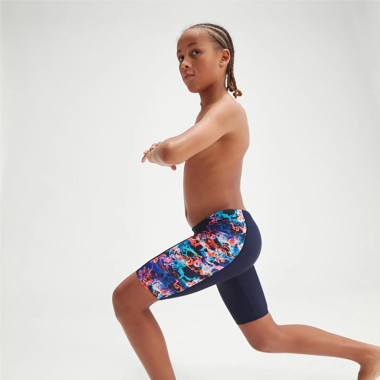 Speedo Jammer Pour Garçon - Maillot De Bain élégant Avec Panneaux Colorés, Idéal Pour Les Cours Et L'entraînement