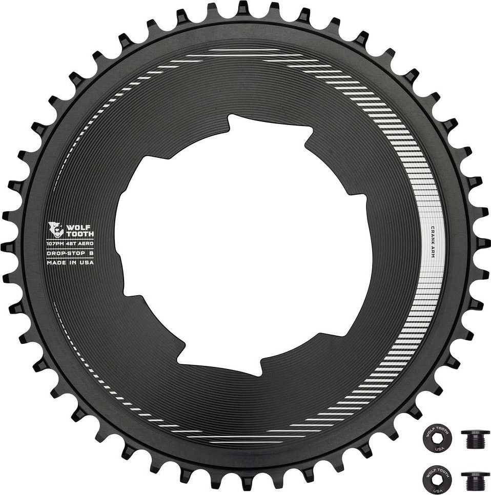 Wolf Tooth Drop-Stop B 107 BCD Aero Sram chainrings | Alltricks.com