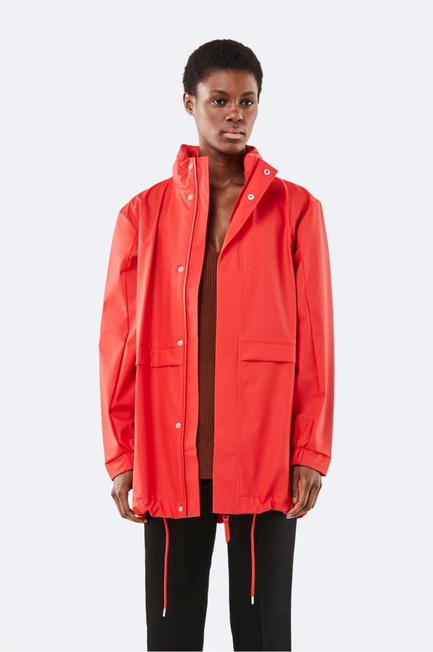 Rains red raincoat online