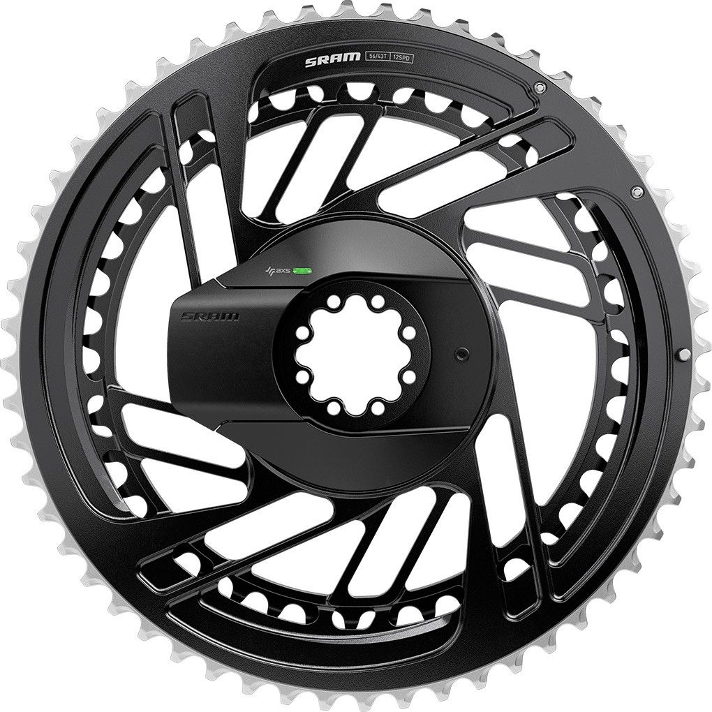 Sram Red AXS E1 2x12S Direct Mount Powermeter Chainrings Black
