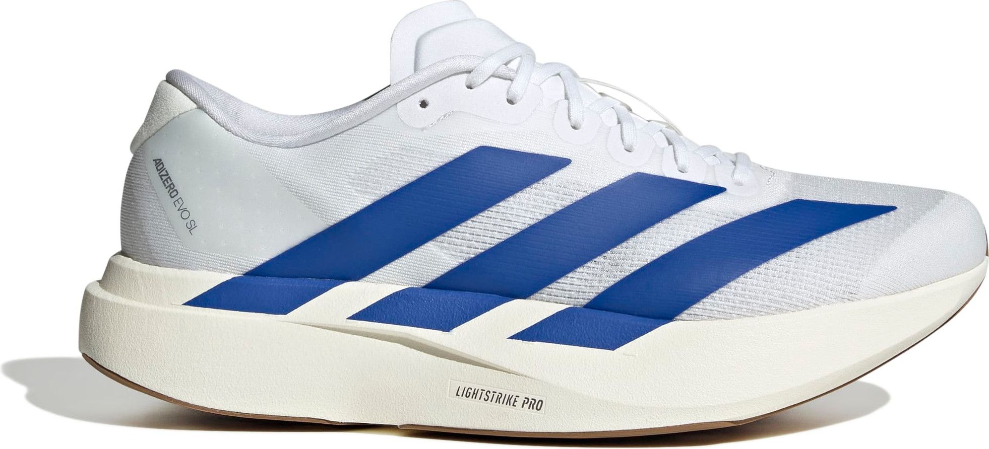 adidas Adizero Evo SL Running Shoes, White/Blue, Men's | Alltricks.com