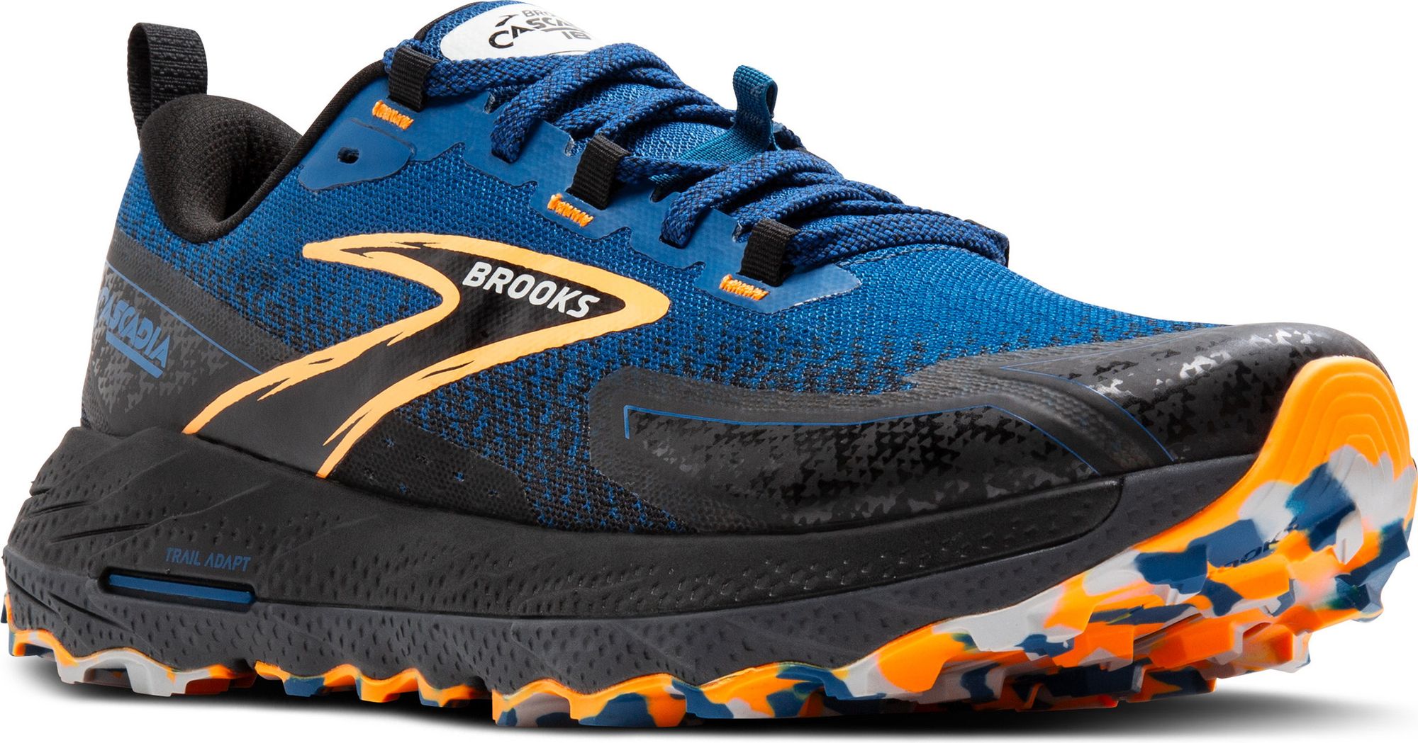 Brooks Cascadia 18 Blue/Orange Men display picture 1