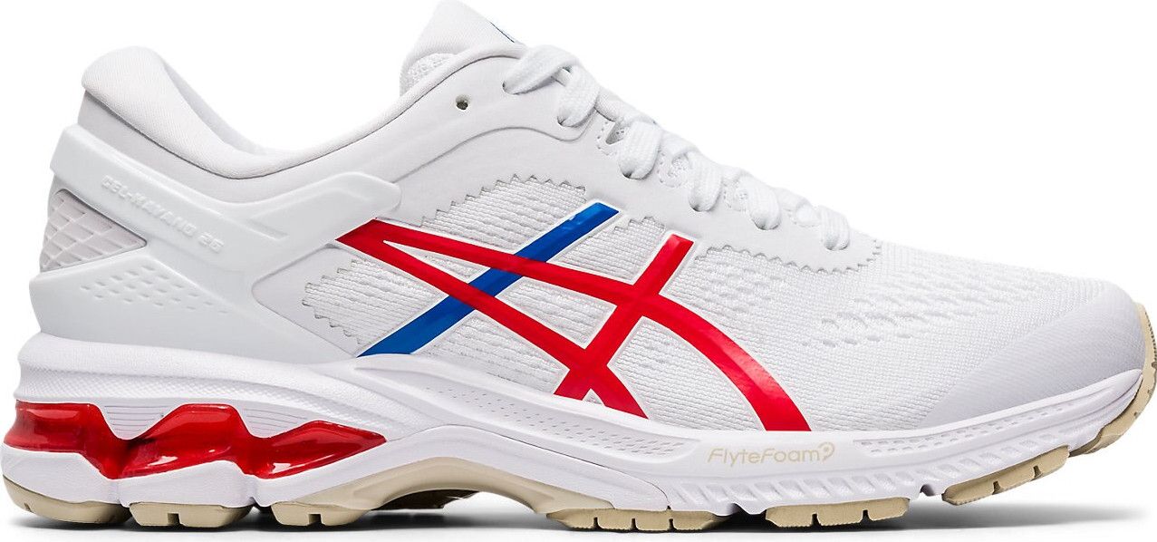 Asics Gel Kayano 26 Retro Tokyo Women White Red Blue