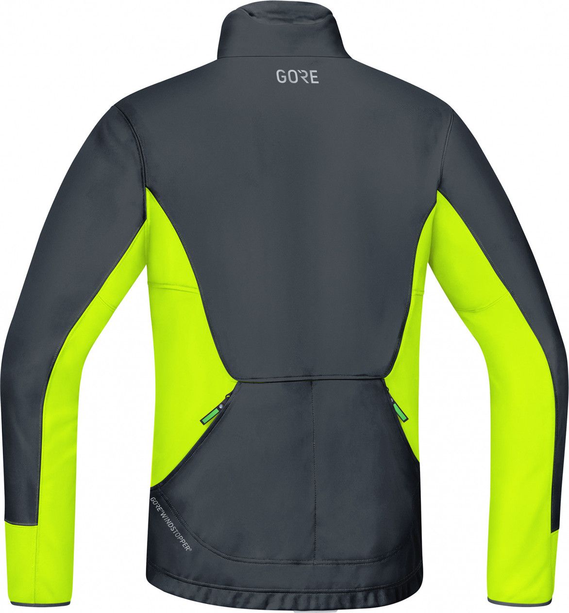 GORE Wear C5 Windstopper Wear Thermo Trail Jacket black neon yellow