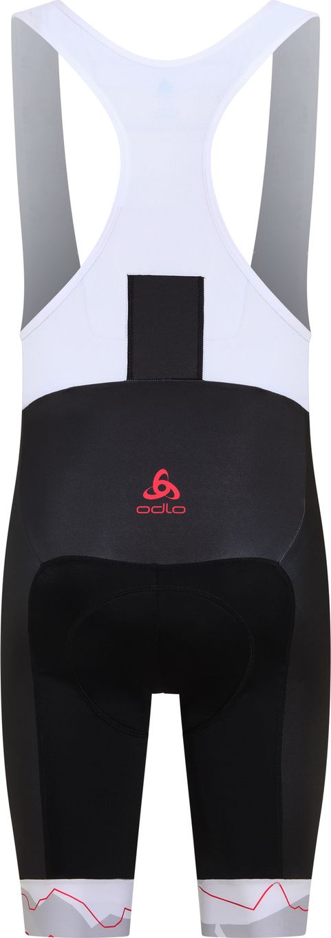 Odlo Performance Pyrénées Bib shorts Grey/White/Red