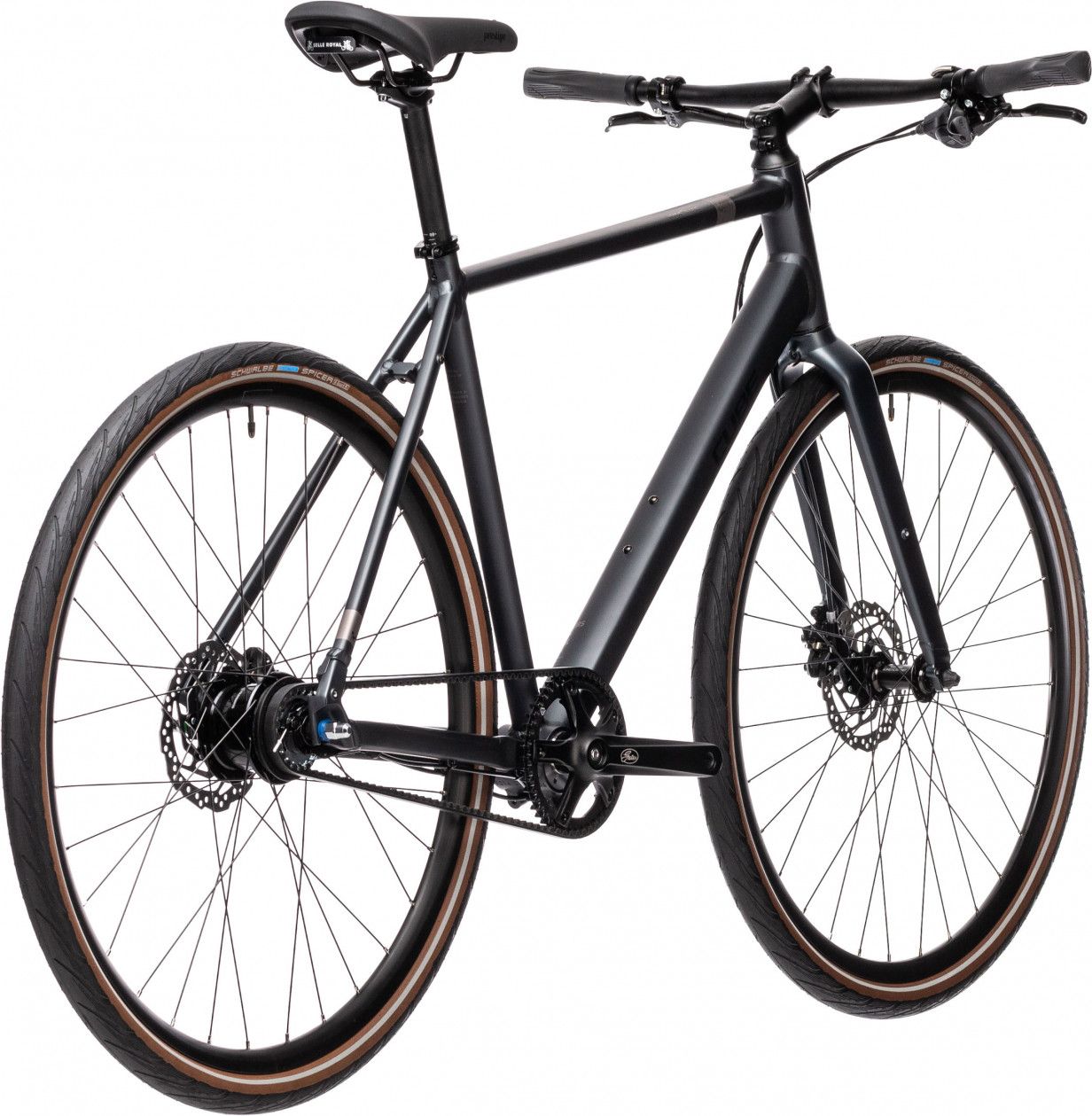 Cube Hyde Race Fitness City Bike Shimano Alfine 8S Belt 700 mm Iridium Grey 2021 Alltricks
