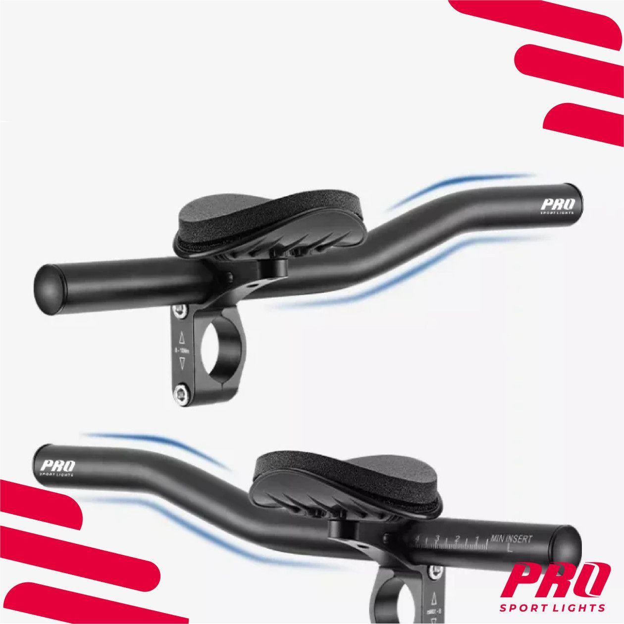 guidon TT en carbone mat, barre de triathlon contre-la-montre de