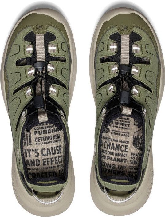 Keen WK450 Sandals Cushioned Drawstring Tan Green Gorpcore Outdoor Men\'s Size 15 Keen WK450 Green / Beige Hiking Sandals | Alltricks.com main image 2