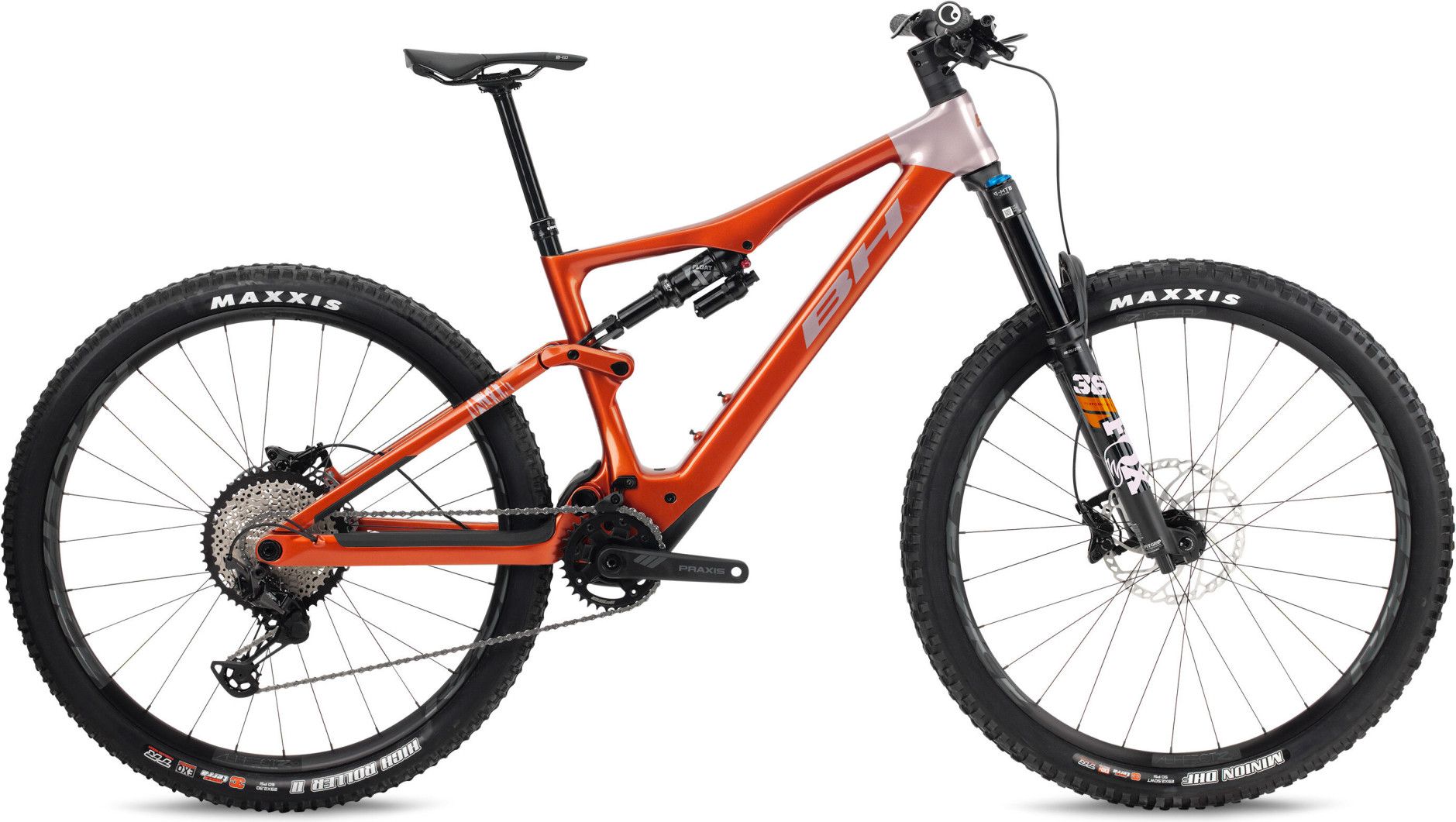BH iLynx Trail Carbon 8.7 Shimano Deore XT 12V 540 Wh 29 Orange Beige All Suspension Electric Mountain Bike