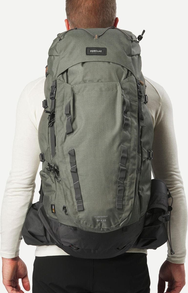 Wanderrucksack Forclaz 50+10 L - MT900 Symbium Grün