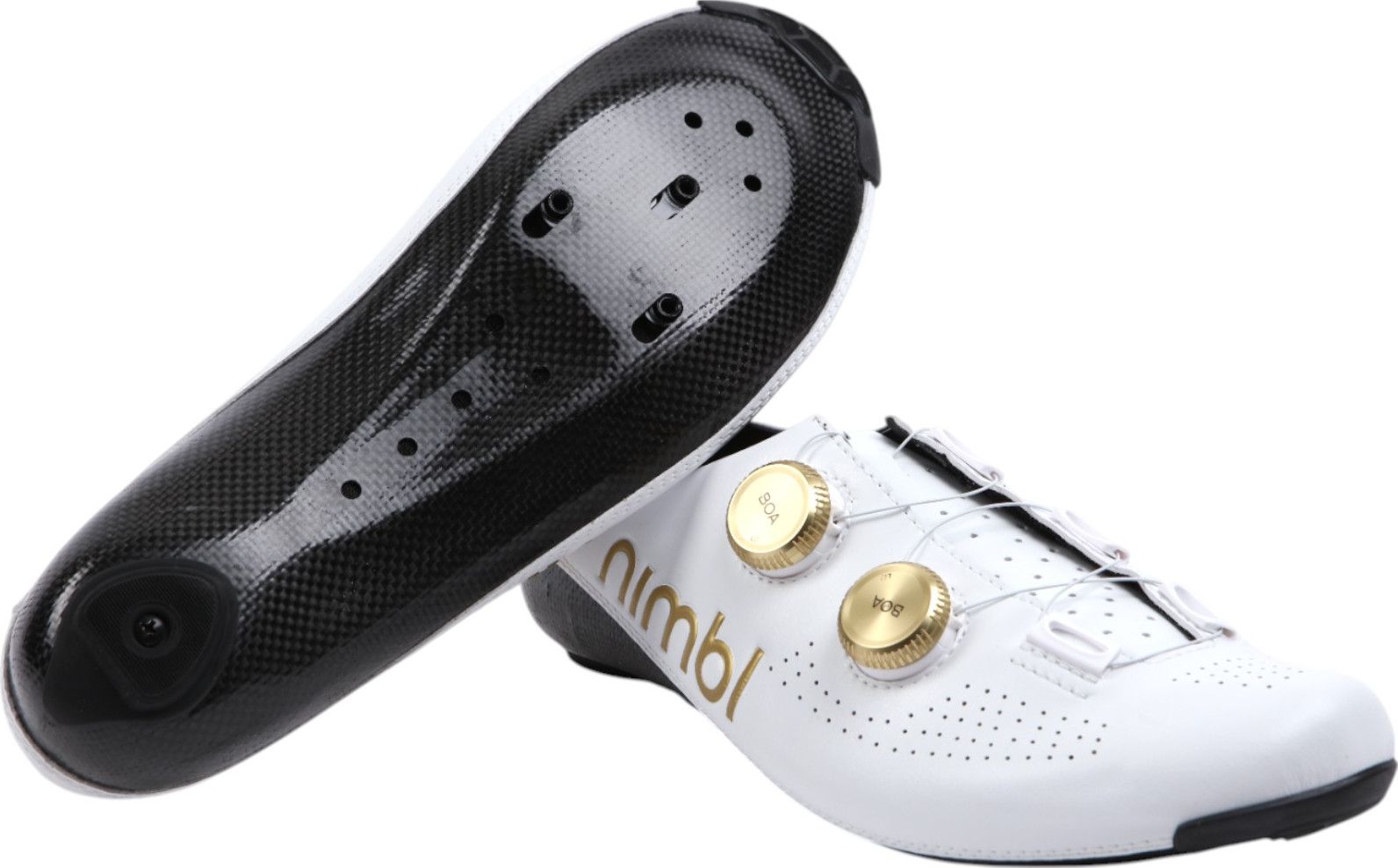 Nimbl Ultimate Road Shoes White/Gold | Alltricks.com