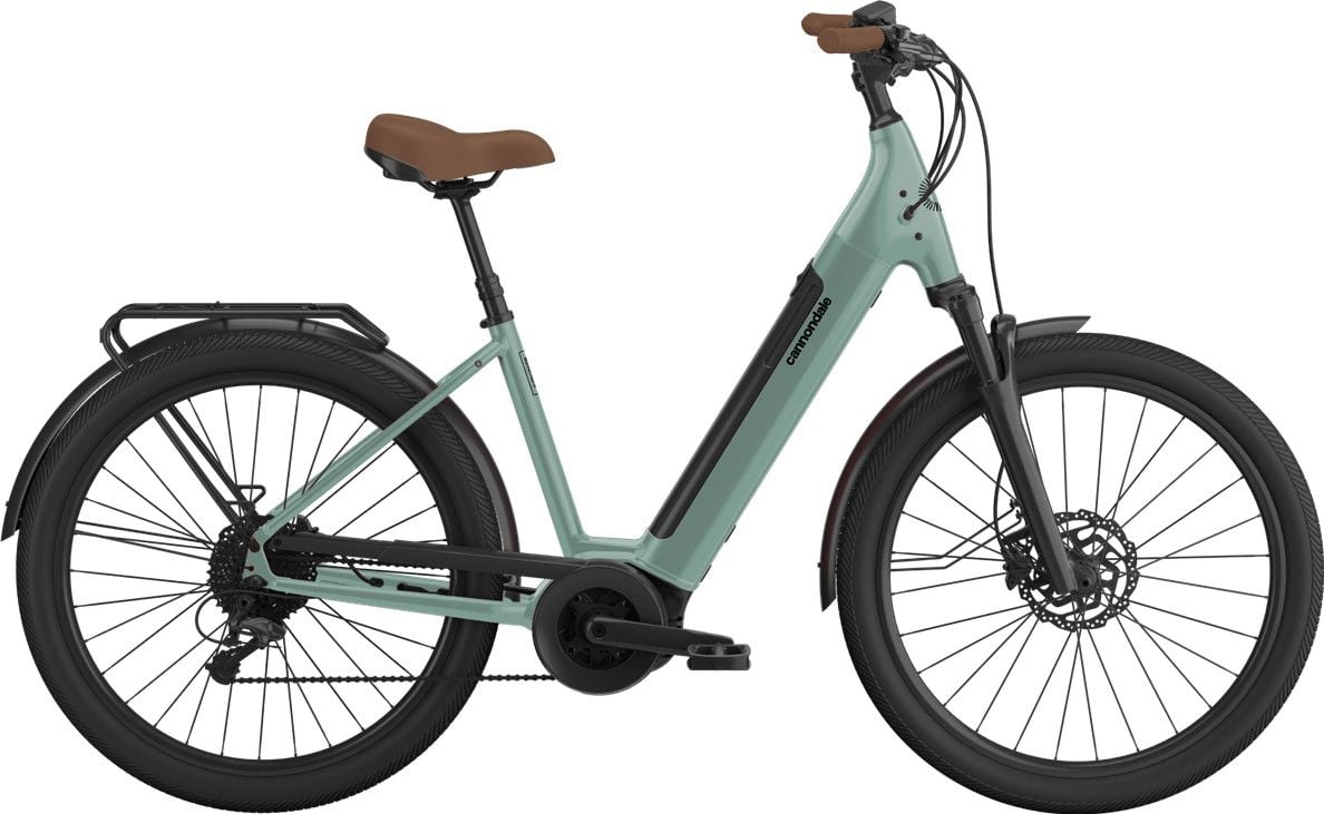 Cannondale Adventure NEO 3.1 EQ Low Step Electric Hybrid Bike Shimano Alivio 9V 500 Wh 27.5 Green Alltricks