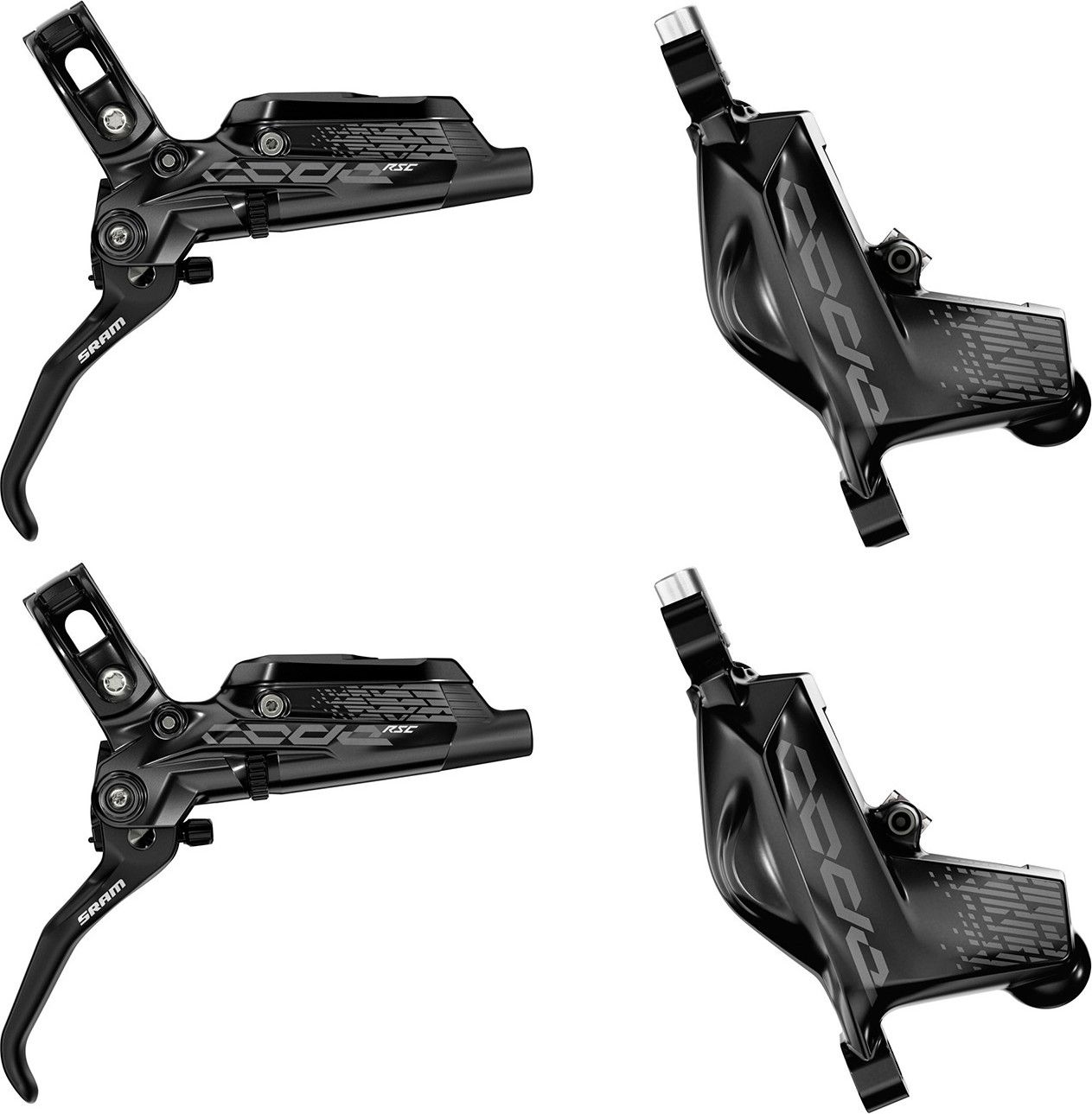 Paire De Freins à Disque Hydrauliques SRAM CODE RSC 4 Pistons - Neufs - Set Avant + Arrière - Pour VTT