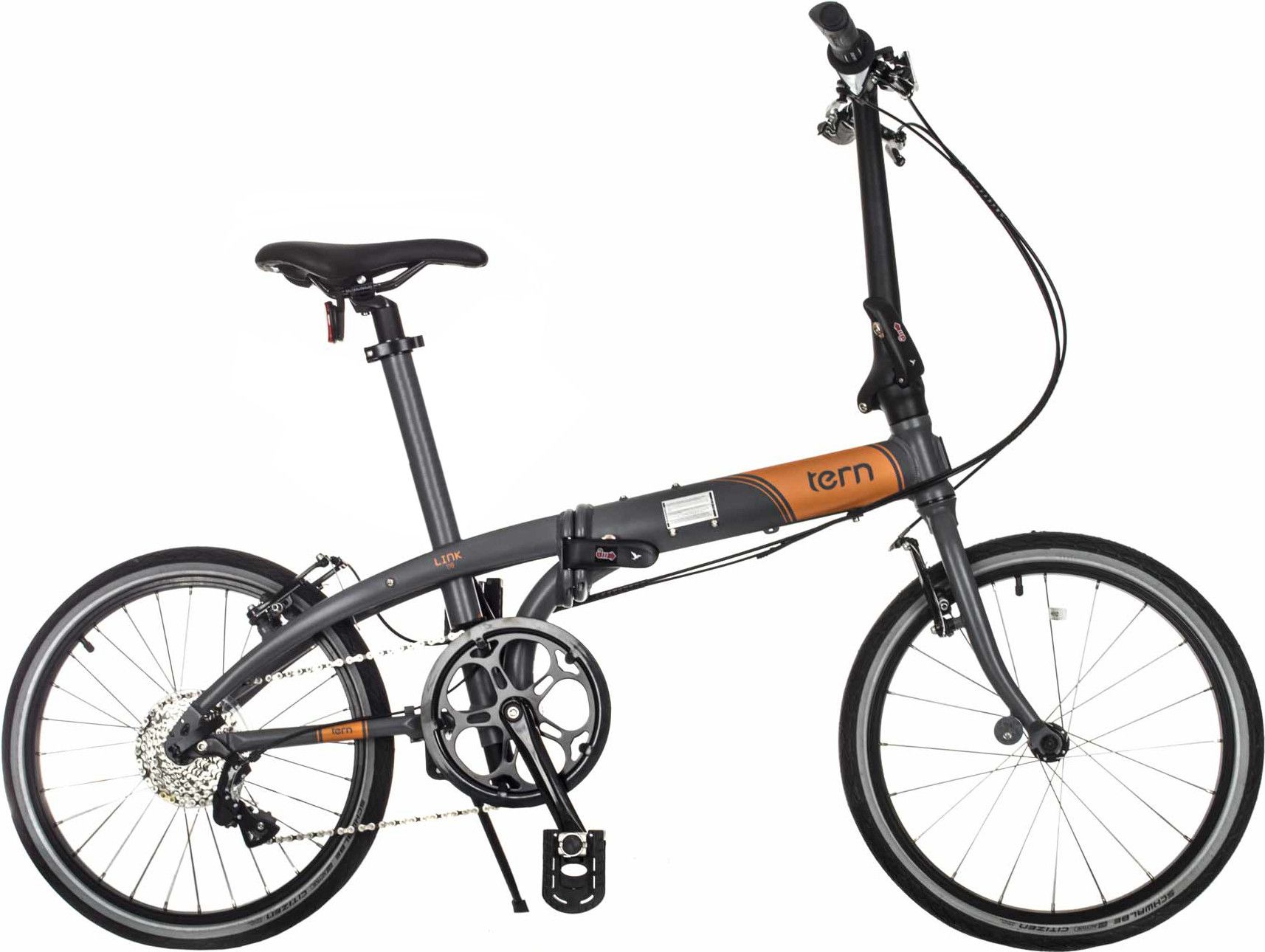 Folding Bike TERN D8 20 Orange Grey Alltricks