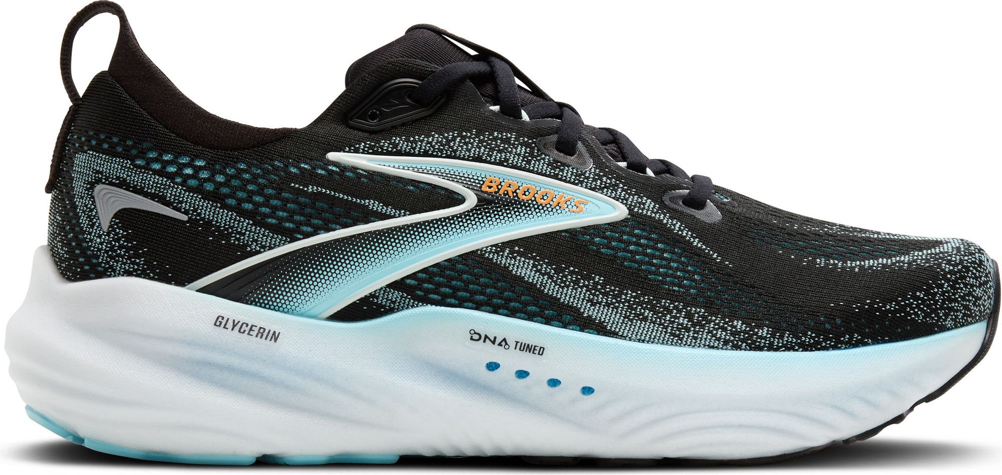 Brooks Glycerin MAX Cushion Mens Running Shoes Size 10 Black White Blue Brooks Men main image 3