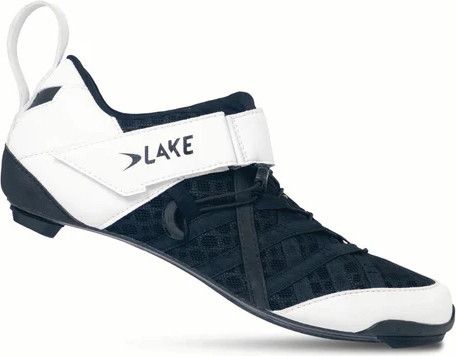Chaussures De Triathlon Homme Lake Cycling Tx223 Carbone Blanc/Noir Eu