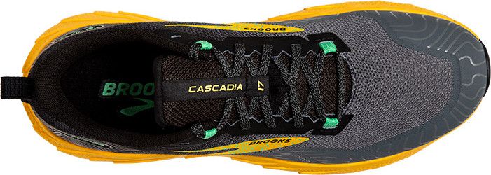 Brooks Cascadia 17 Grey Yellow Men s Trail Shoes Alltricks