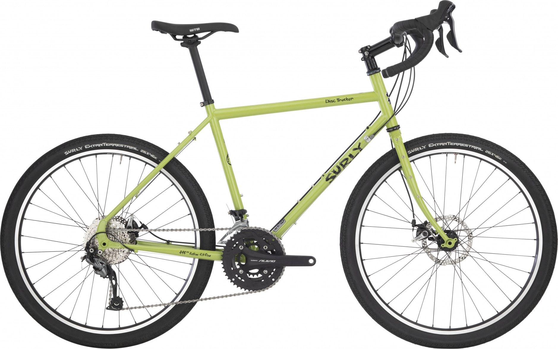 Surly Disc Trucker 26 Touring Bike Shimano Alivio 9S 26 Green 2022 Alltricks