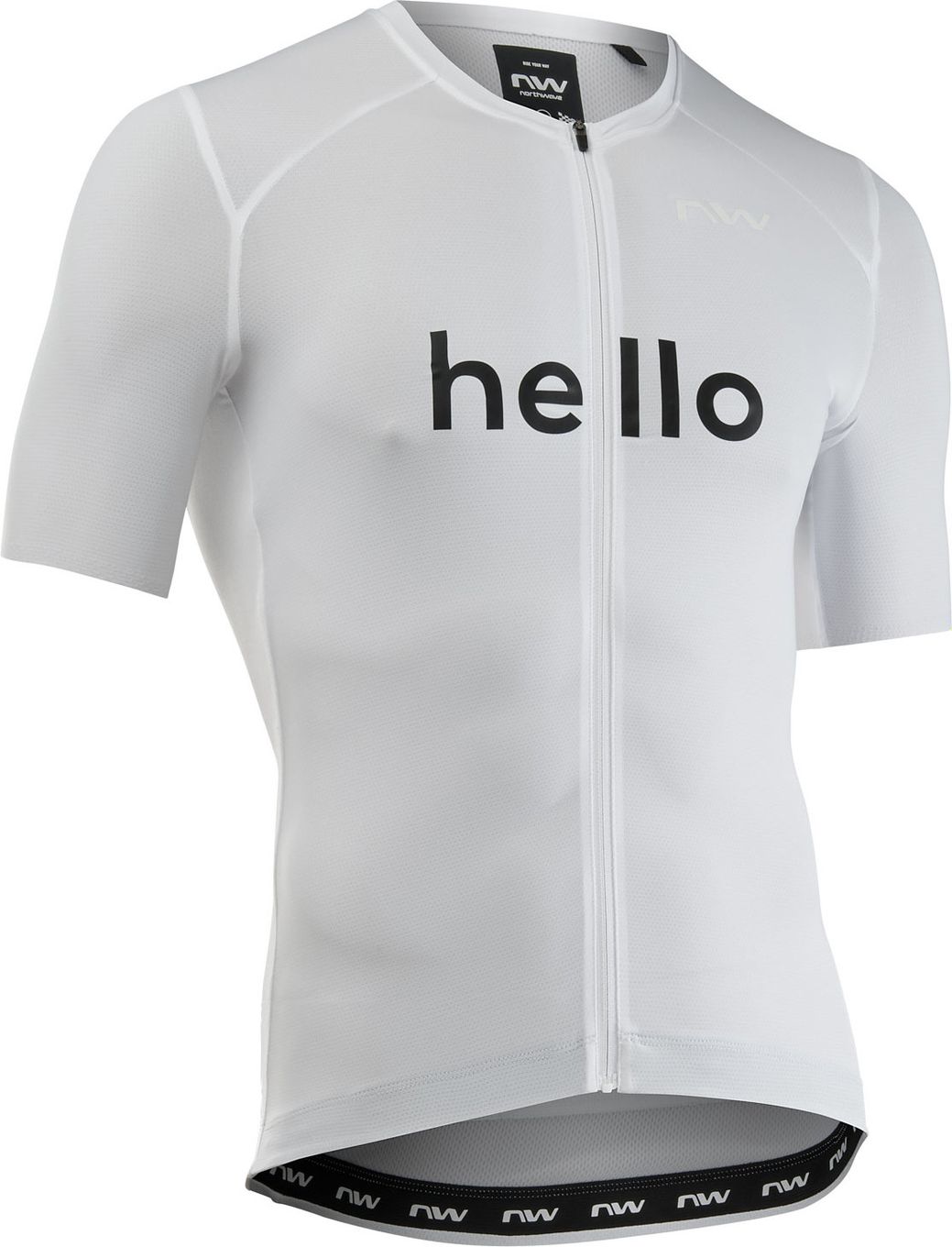 Maillot Cyclisme Northwave Homme - Gris Et Néon - Taille L - Manches Courtes - Occasion