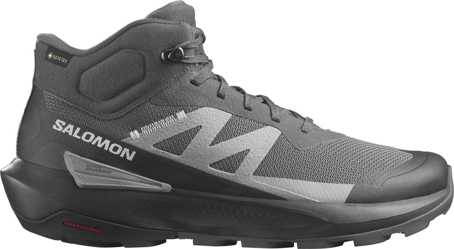 Salomon Elixir Activ Mid GTX Grey Black Hiking Shoes