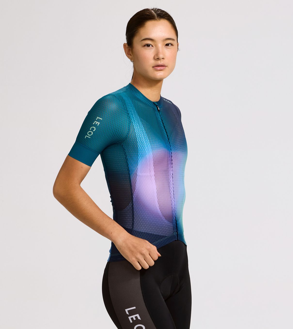 Sous-couche Cyclisme Le Col Pro Air – Femme – Manches Courtes – Taille XS – Vert Paon – Neuf Sans étiquette