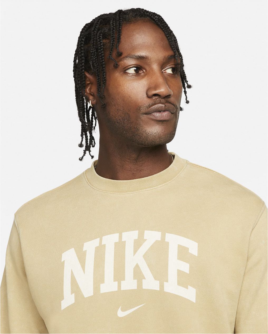 Nike Sportswear Arch Beige Sweatshirt