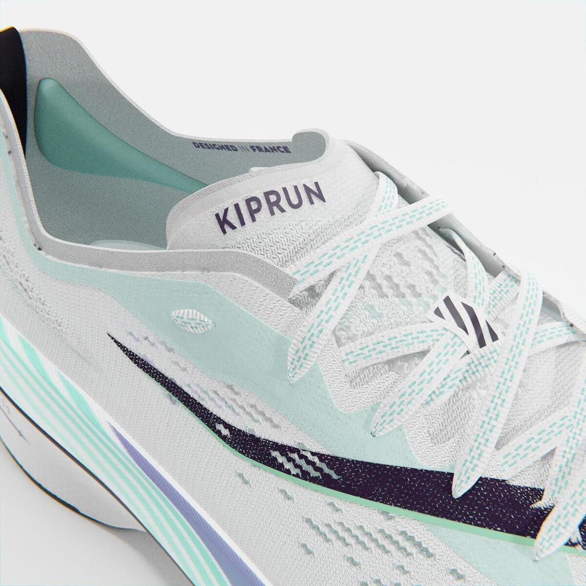 Chaussures Running Femme Kiprun Carbone KD900X LD Blanc/Vert