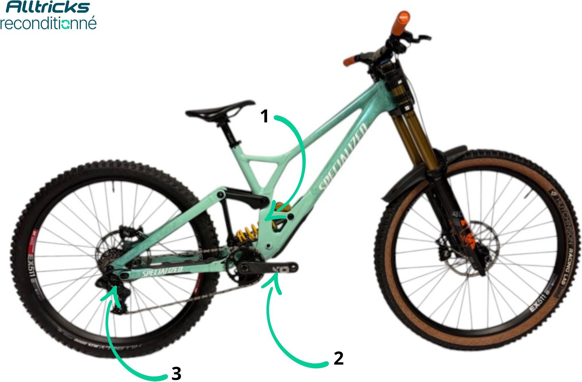 Specialized Demo Race Full-Suspension Mountain Bike with SRAM GX 7