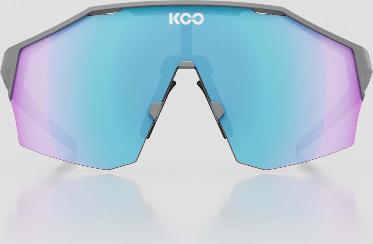 KOO ALIBI サングラスGREY MATT/TURQUOISE 試着のみ koo-alibi-sunglasses-gray-matt