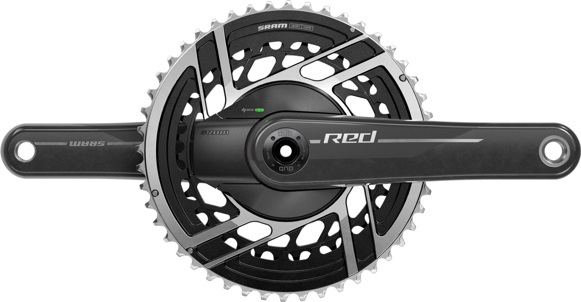Sram Red AXS E1 Power Meter Crankset 50/37T 12S Natural Carbon
