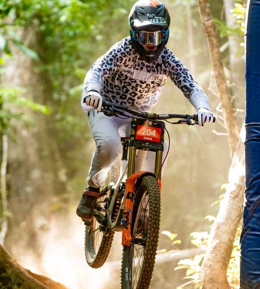 World Cup Pierron Downhill Dharco Long Sleeve Jersey Signed Amaury