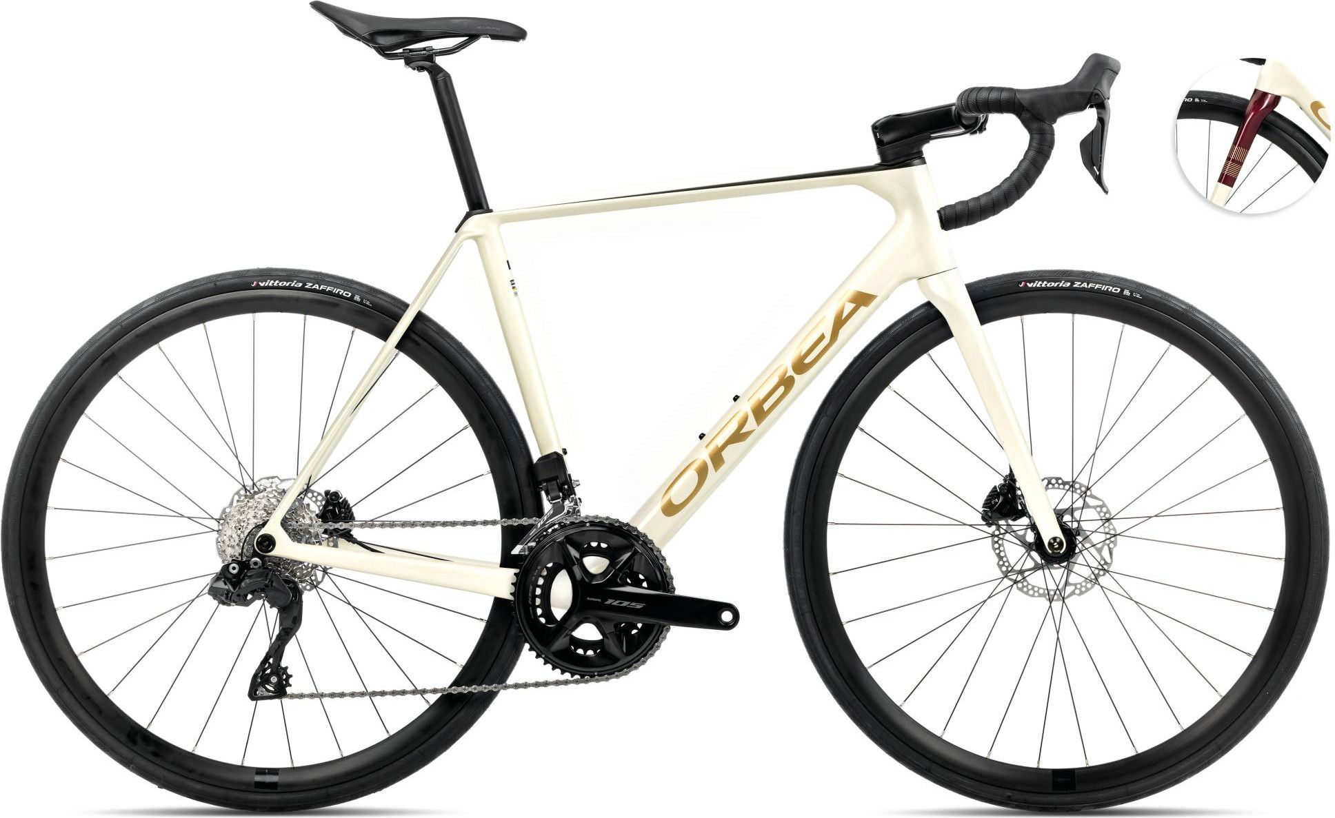 Orbea Orca M30i Road Bike Shimano 105 Di2 12S 700 mm Ivory White