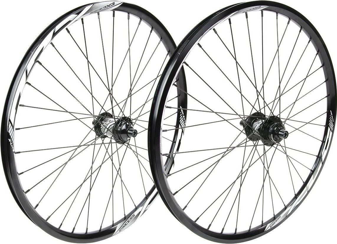 Excess XLC 2 Cruiser 24 BMX Wheelset 10 mm 36 Holes Black Alltricks