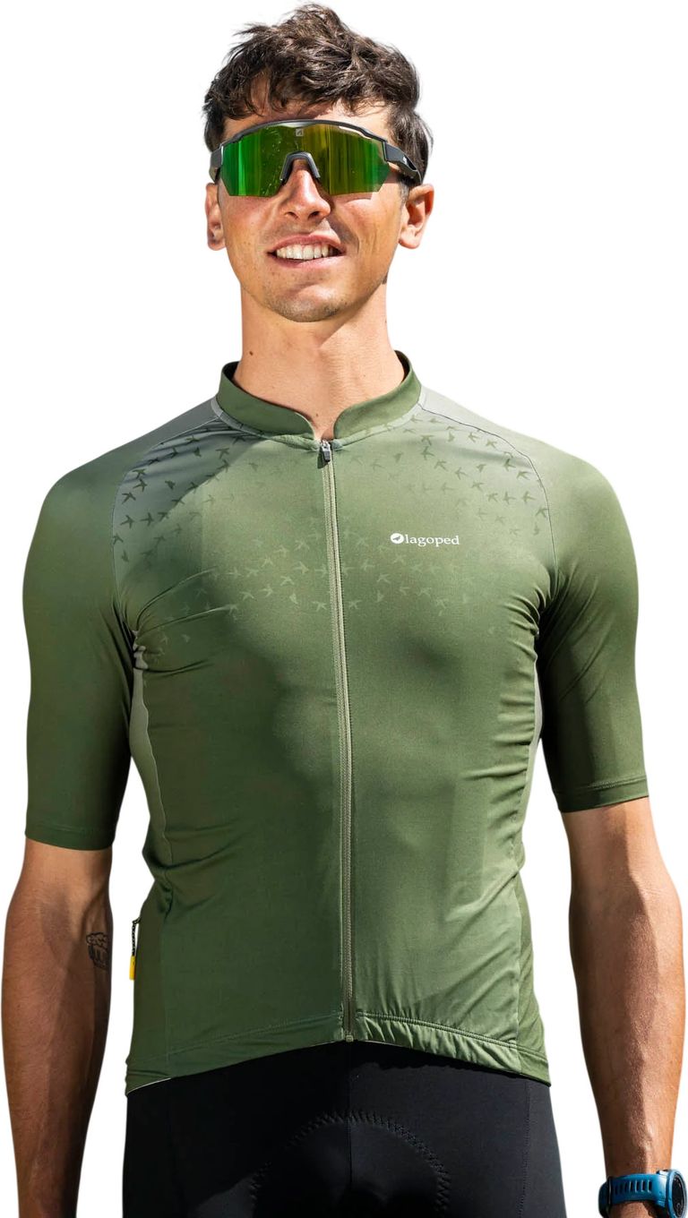 Maillot Cycliste Winner - Vert - Taille L - Manches Courtes - Plein Zip - Fabriqué Colombie