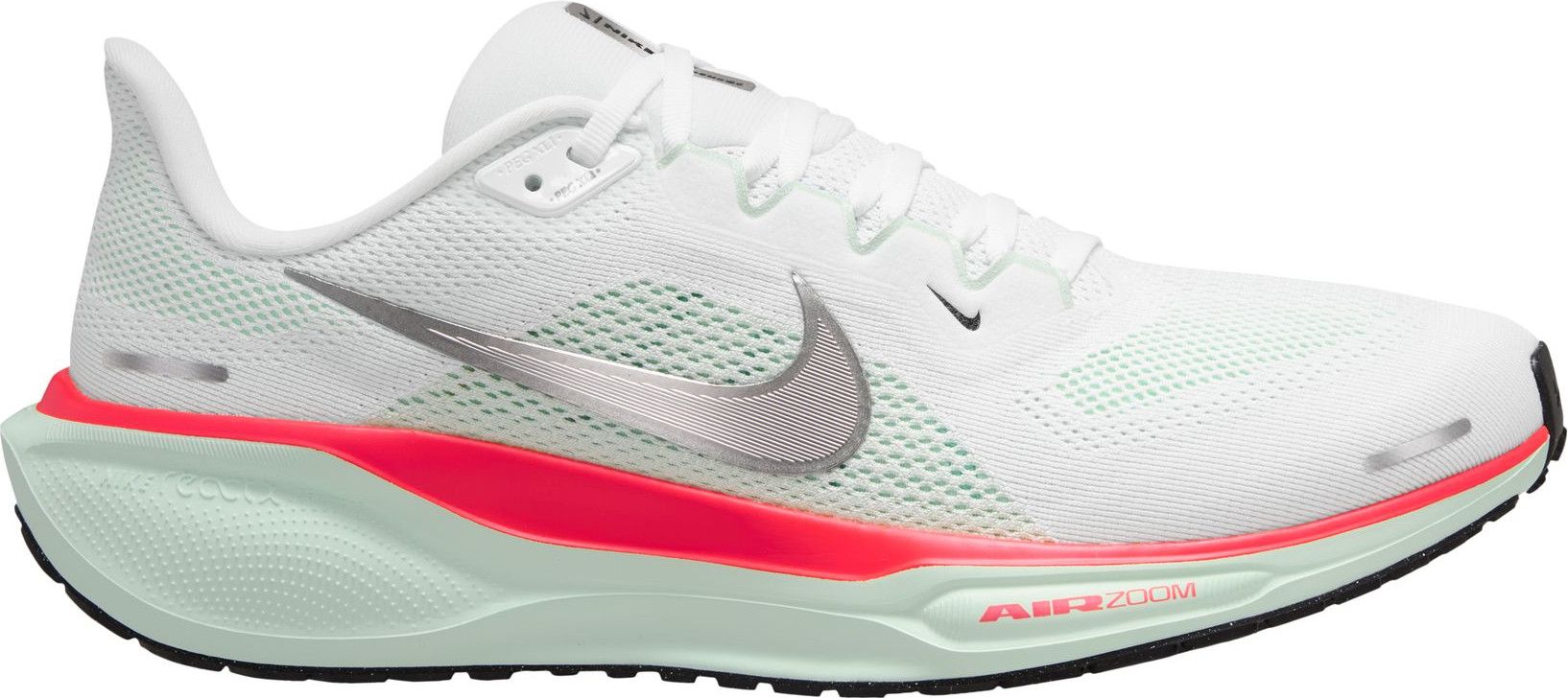 Nike Pegasus 41 Running Shoes, White/Red, Men's