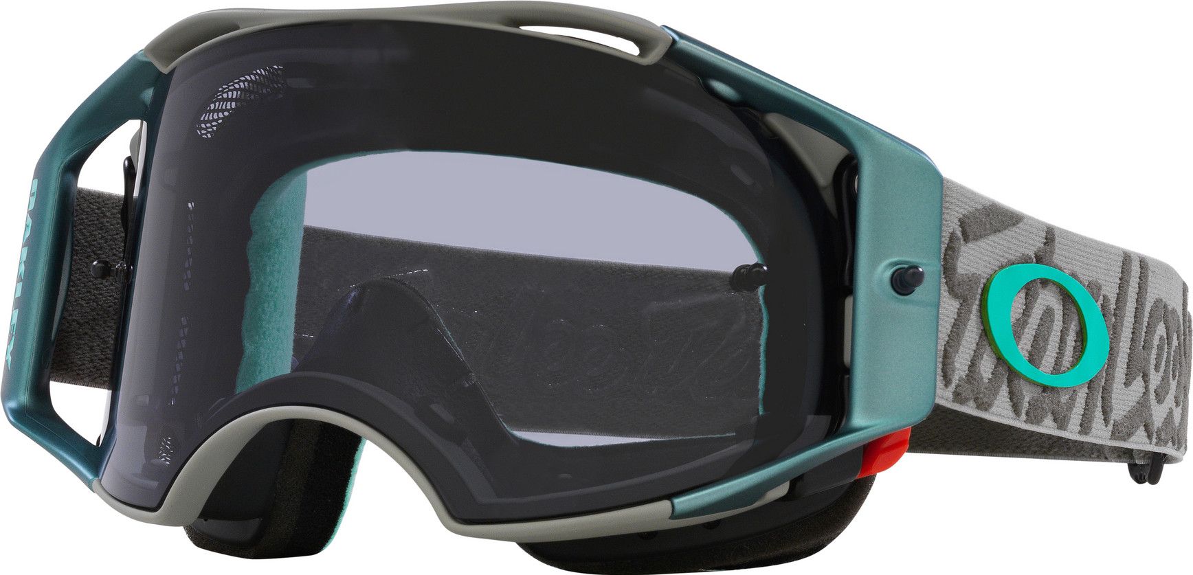 Oakley Airbrake MTB x Troy Lee Designs Grün/Gläser Light Grey/Ref 