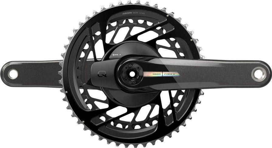 Pédalier Compteur De Puissance SRAM Force AXS E1 - 165mm, 50/37t, 12 Vitesses, Montage Fileté