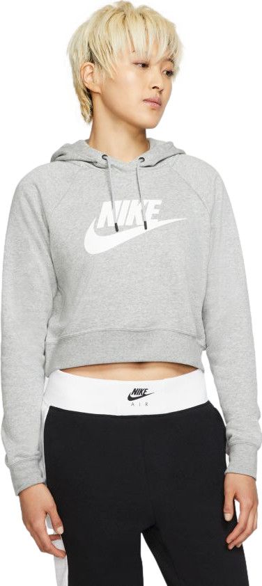 Nike Sportswear Essential Dk Gray White Hoodie Women Alltricks