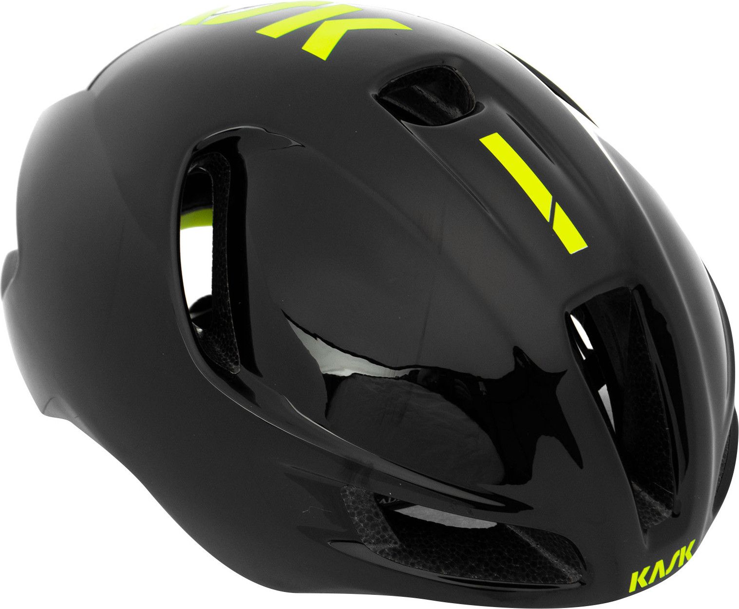 Kask Utopia Aero Helmet Black Neon Yellow Alltricks