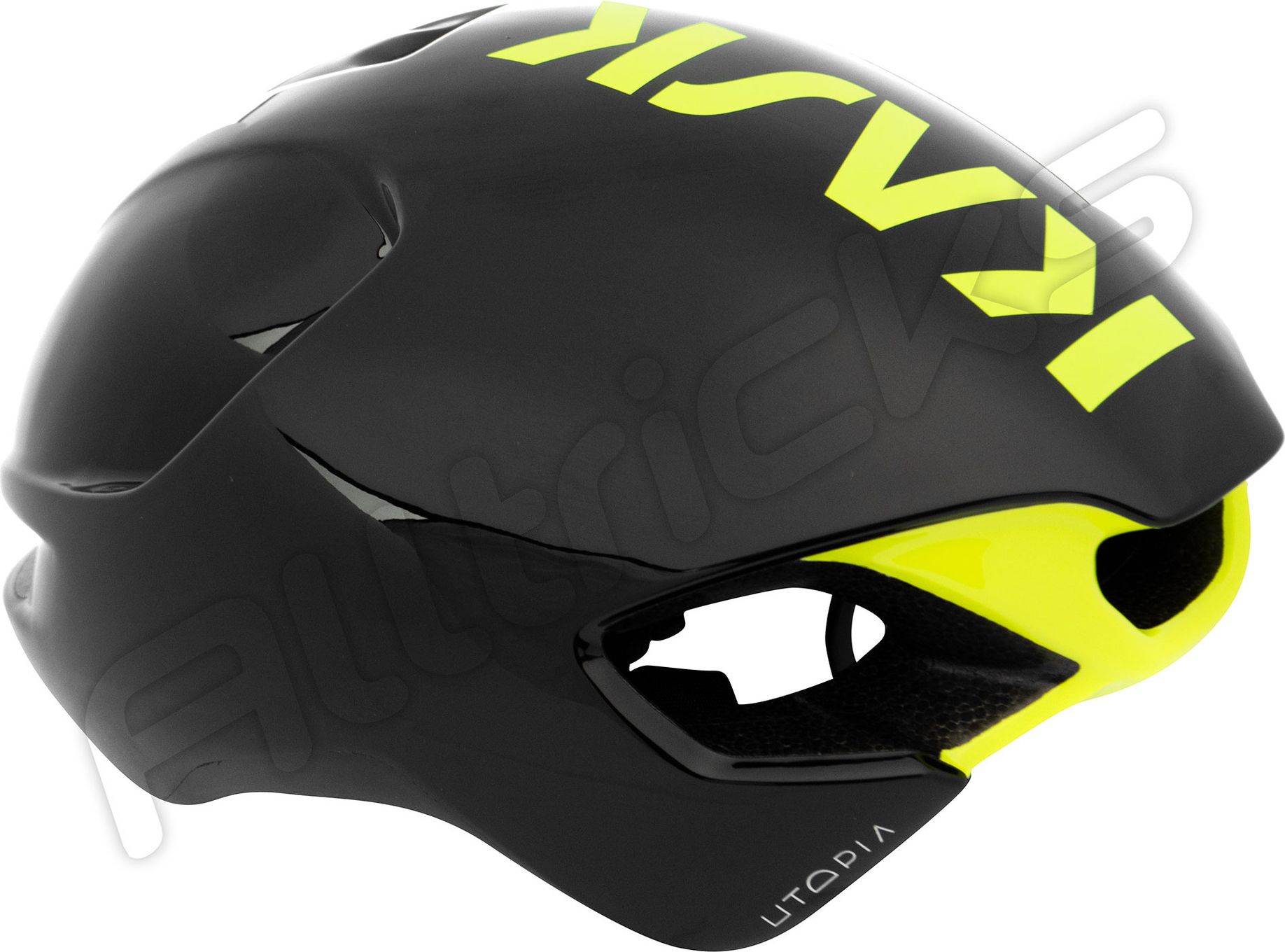 Kask Utopia Aero Helmet Black Neon Yellow Alltricks