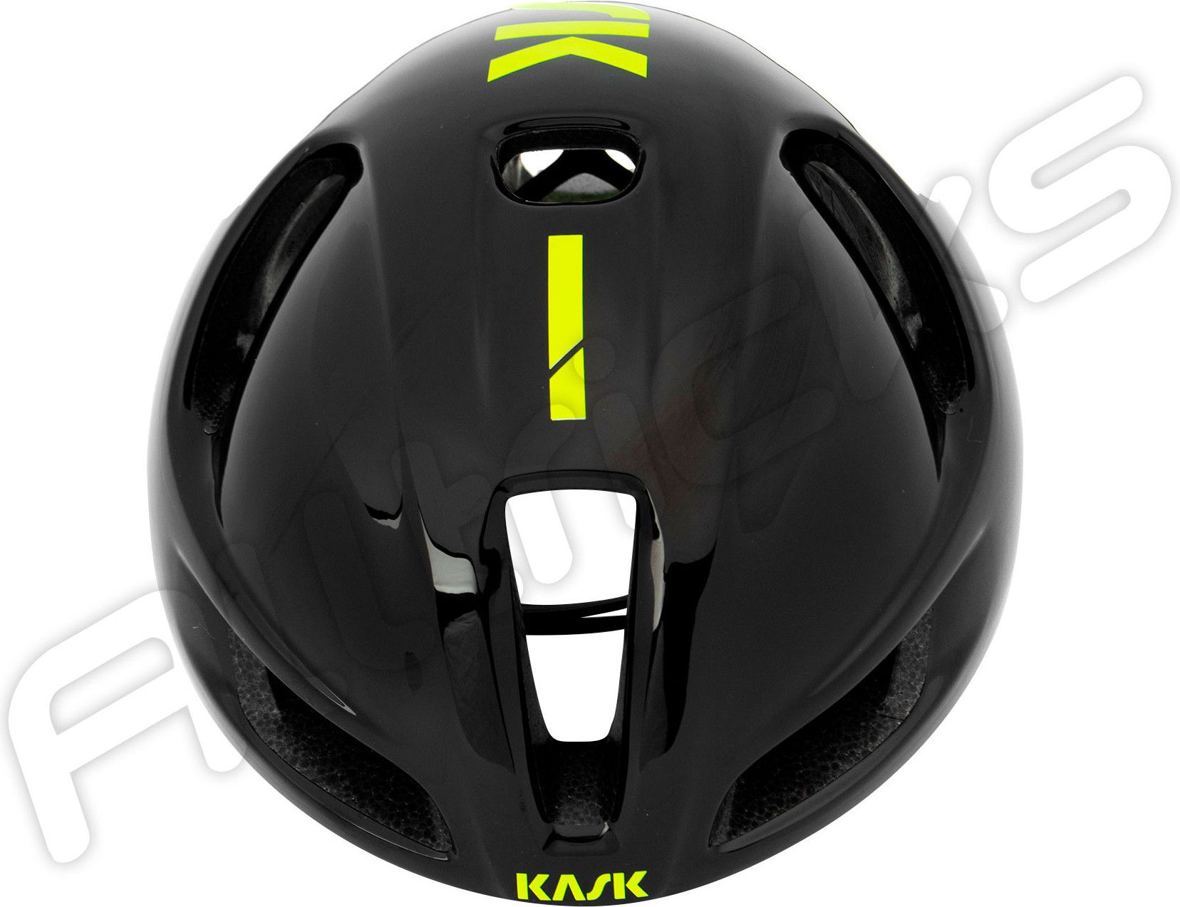 Kask Utopia Aero Helmet Black Neon Yellow Alltricks