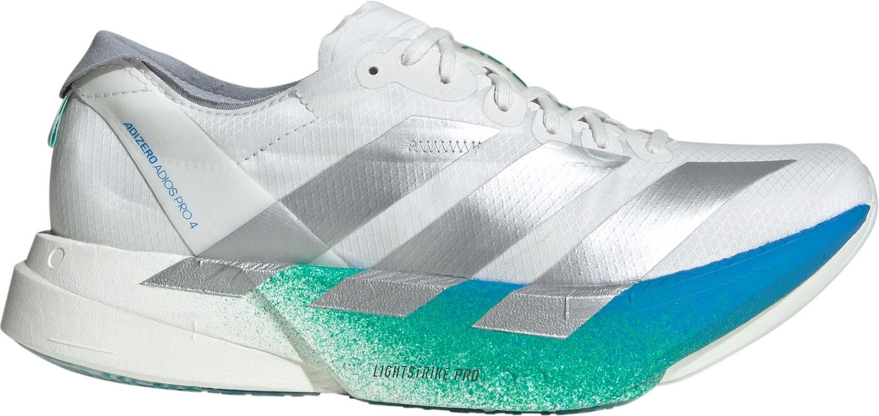 Running shoes adidas Adizero Adios Pro 4 White/Blue/Green Women |  Alltricks.com