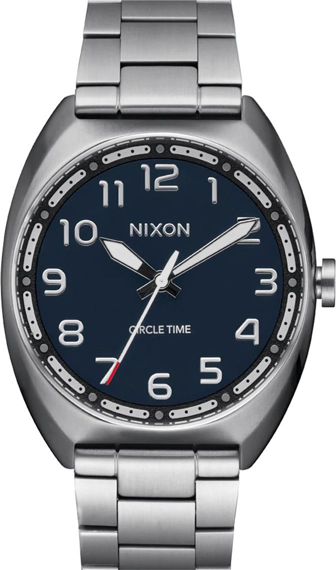 時計 Nixon Steel Medium Time Teller Watch | Silver / Indigo / Denim | Unisex