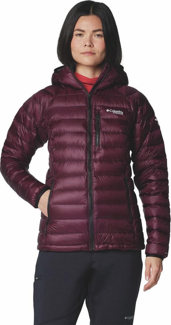 Columbia Arctic Crest Violet Women s Hooded Down Jacket Alltricks