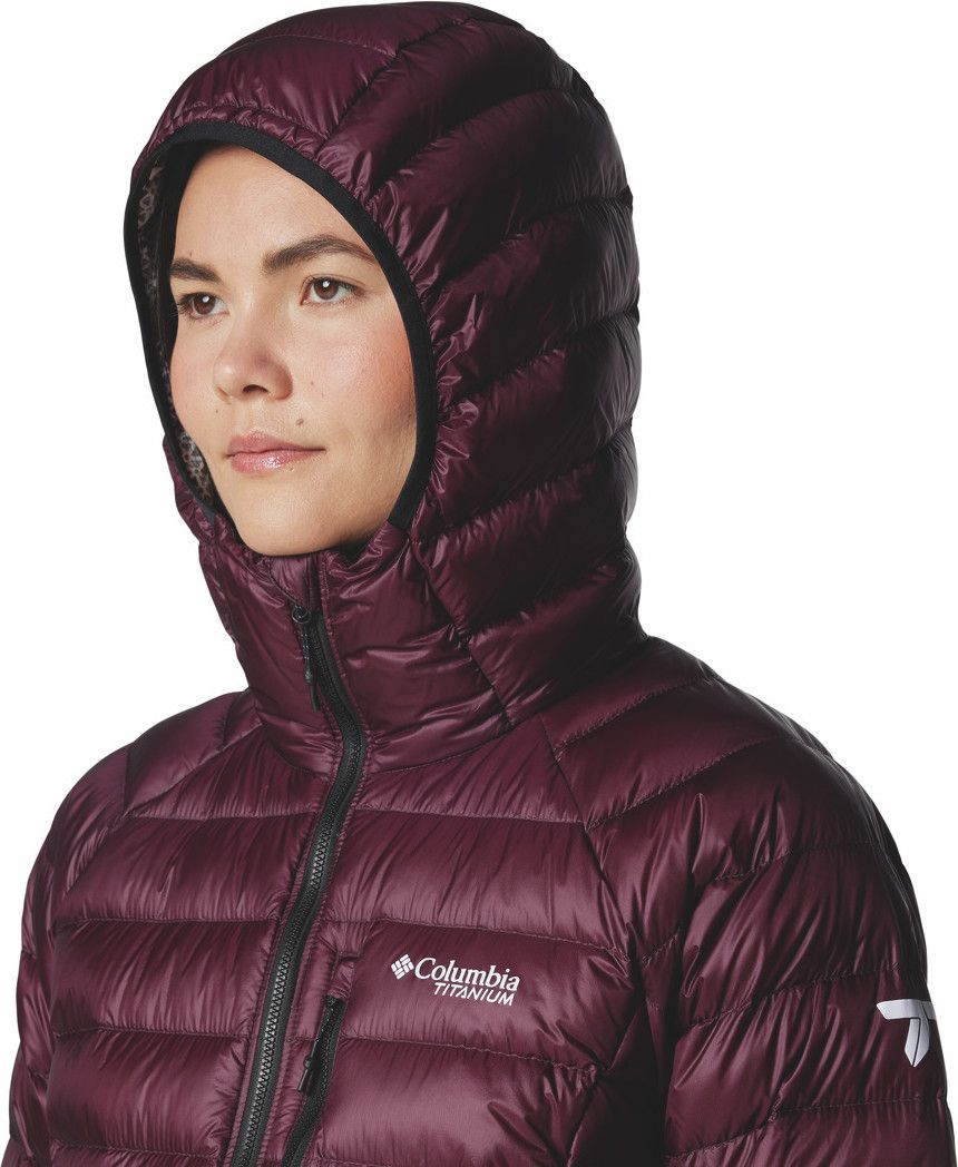 Columbia Arctic Crest Violet Women's Hooded Down Jacket
